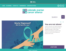 Tablet Screenshot of colo-ovariancancer.org